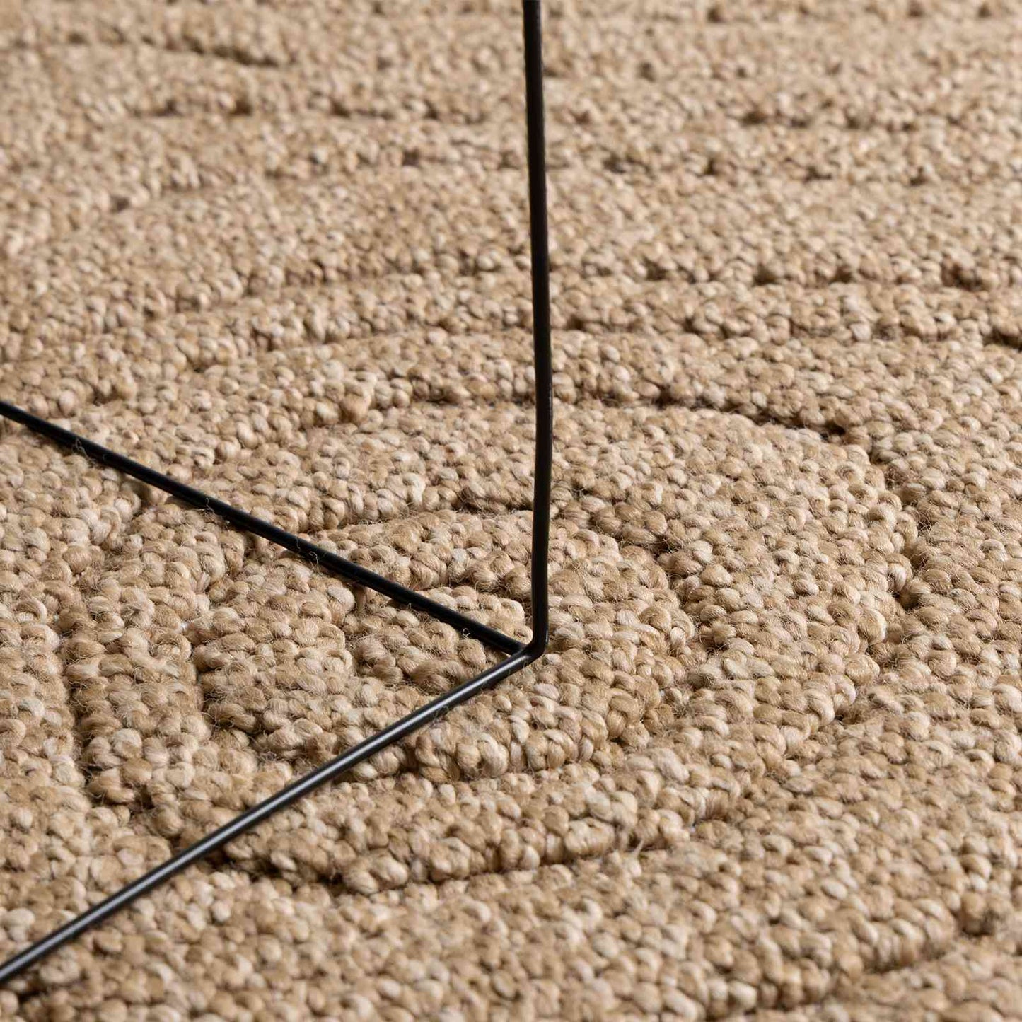 Bereichsteppiche Moiré AGIRA Natur 280 x 200 cm Polyester