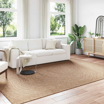 vidaXL Bereichsteppiche Moiré HUARTE Natur 340 x 240 cm Polyester