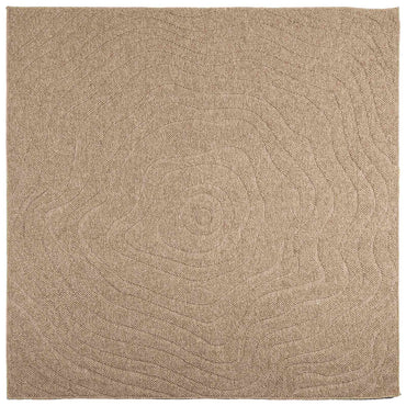 vidaXL Bereichsteppiche Moiré HUARTE Natur 120 x 120 cm Polyester