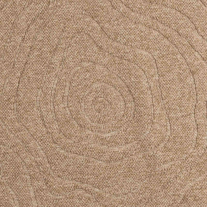 vidaXL Bereichsteppiche Rund Moiré HUARTE Natur Ø 200 CM Polyester