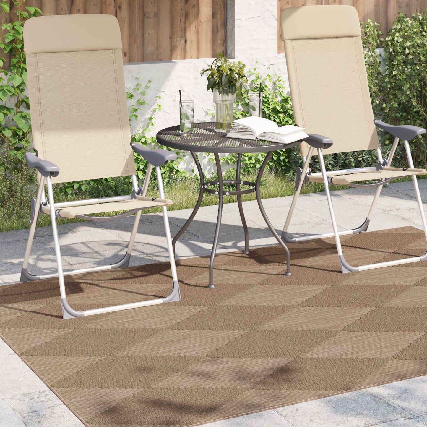 vidaXL Bereichsteppiche HUARTE Natur 230 x 160 cm Polyester