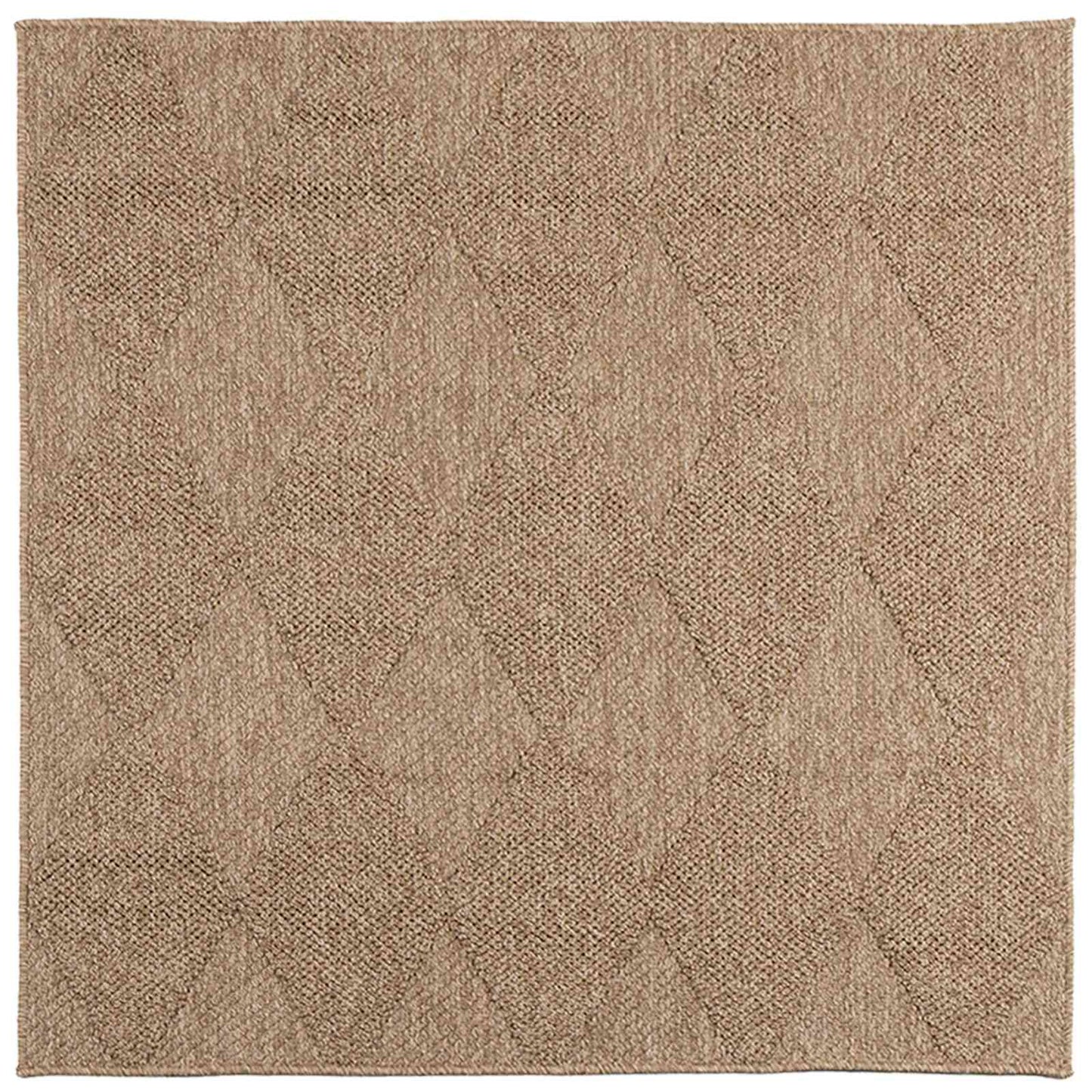 Bereichsteppiche Quadratisch AGIRA Natur 200 x 200 cm Polyester