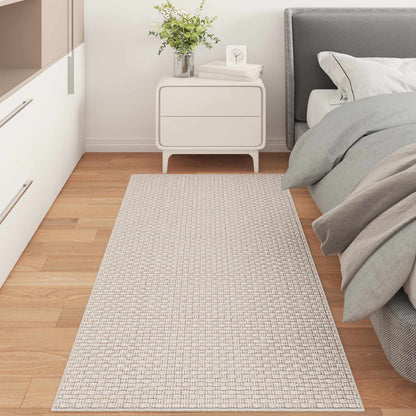 vidaXL Bereichsteppiche Rechtwinklig HUARTE Creme 150 x 80 cm