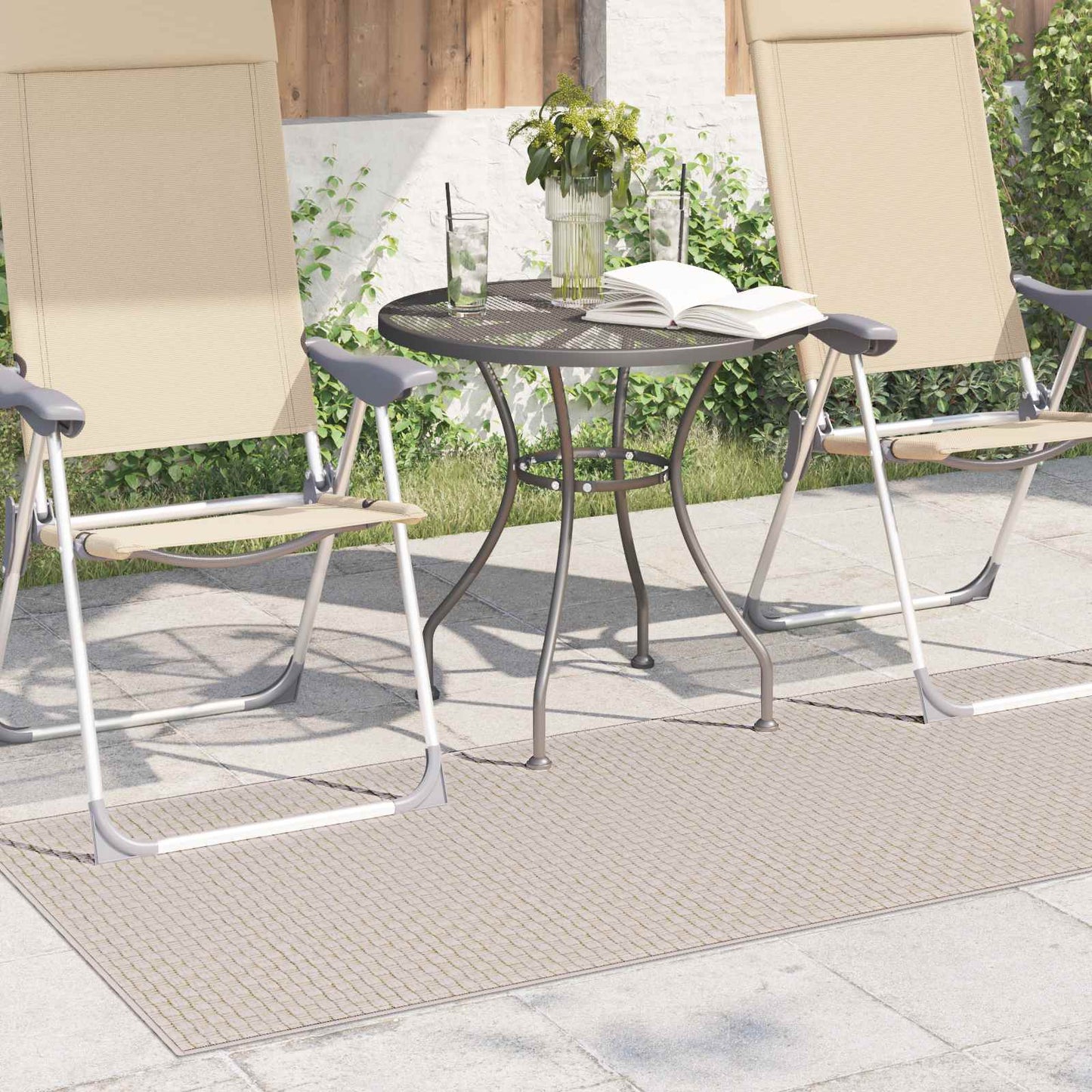 vidaXL Bereichsteppiche Rechtwinklig HUARTE Creme 200 x 80 cm