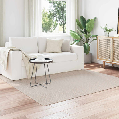 vidaXL Bereichsteppiche Quadratisch HUARTE Creme 120 x 120 cm