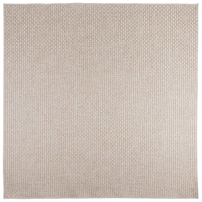 Bereichsteppiche Quadratisch FARO Creme 240 x 240 cm Polyester