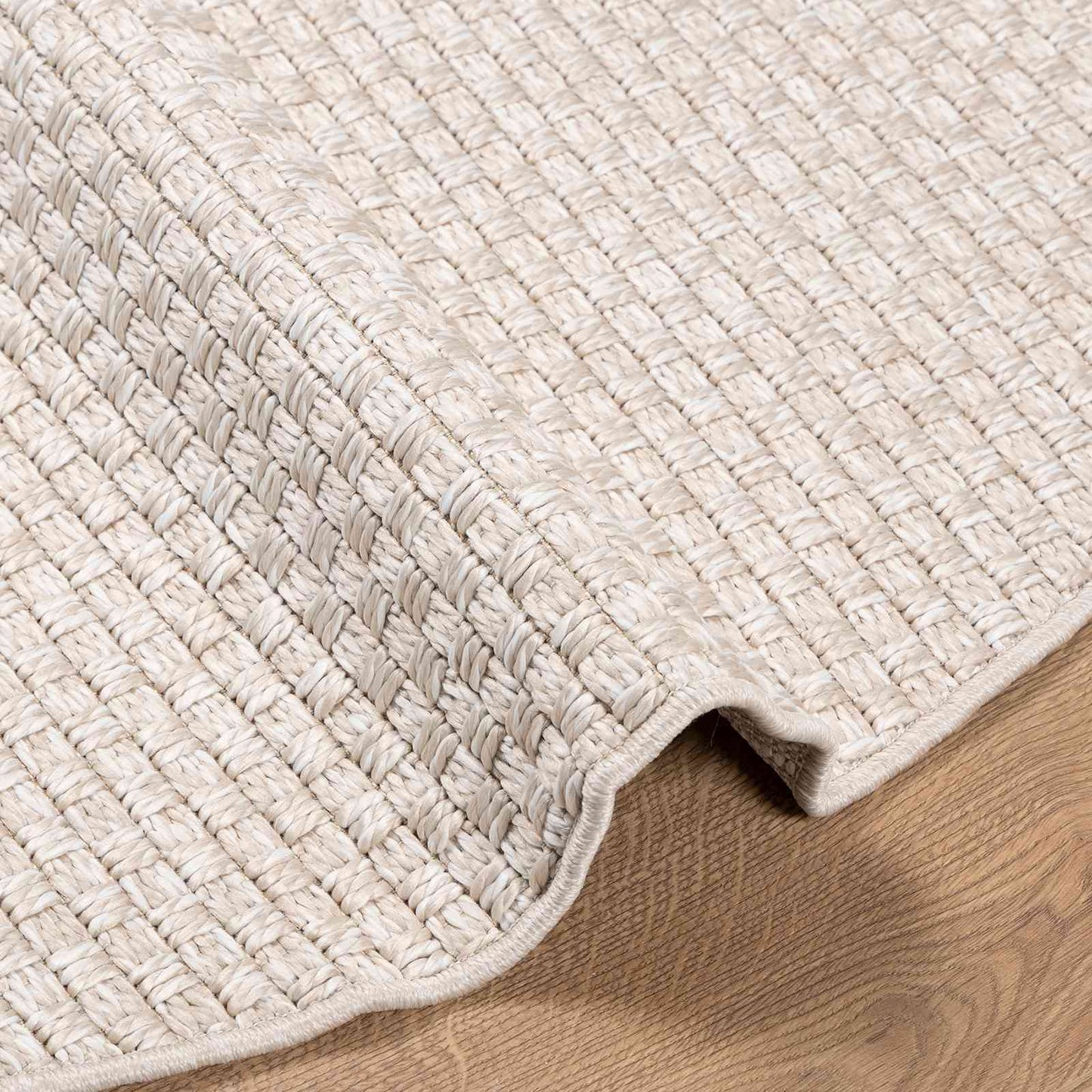 vidaXL Bereichsteppiche Rund HUARTE Creme Ø 160 CM Polyester