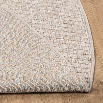 vidaXL Bereichsteppiche Rund HUARTE Creme Ø 200 CM Polyester