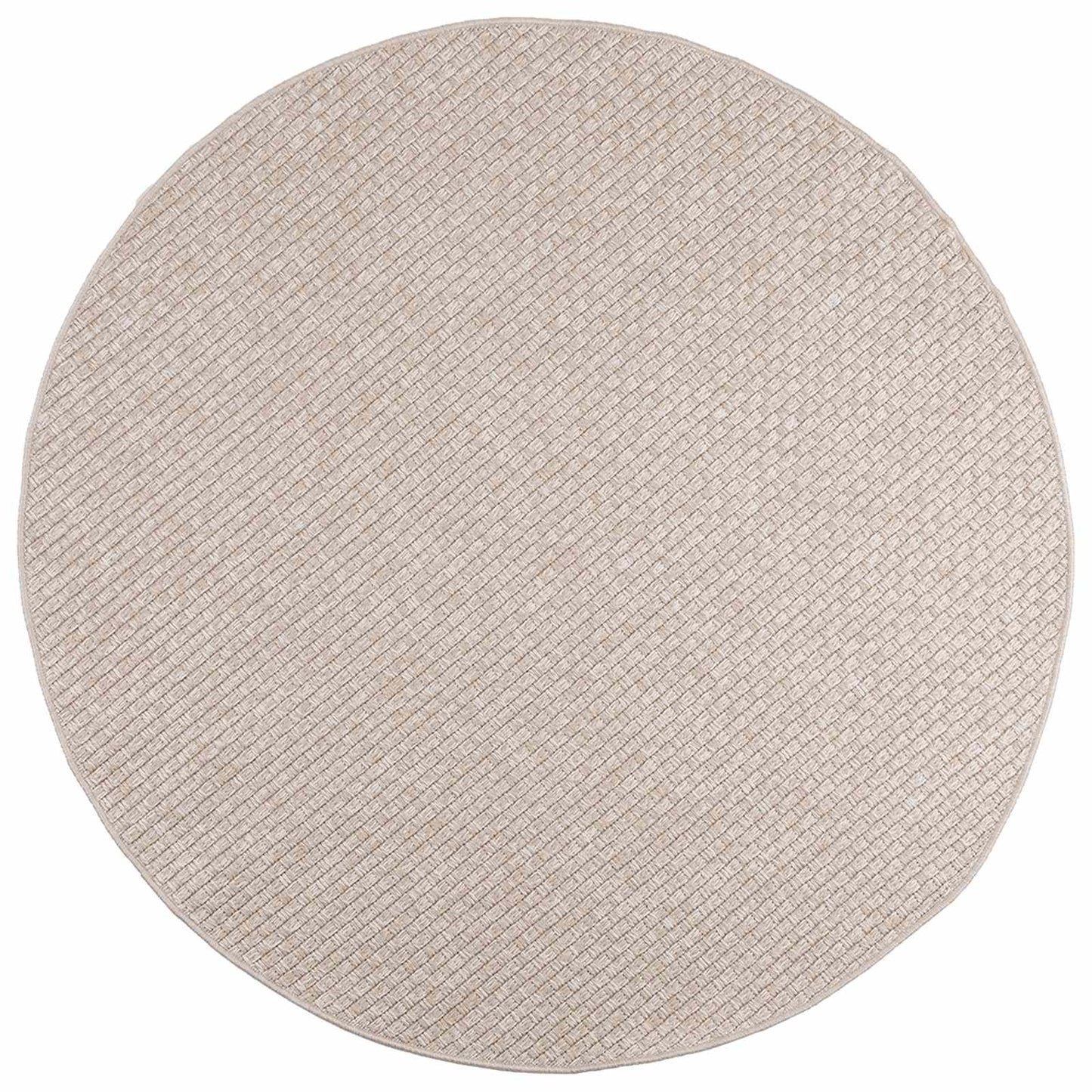 vidaXL Bereichsteppiche Rund HUARTE Creme Ø 200 CM Polyester
