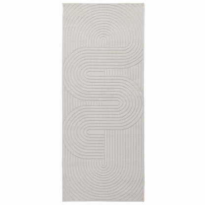 vidaXL Bereichsteppiche Rechtwinklig HUARTE Creme 150 x 80 cm