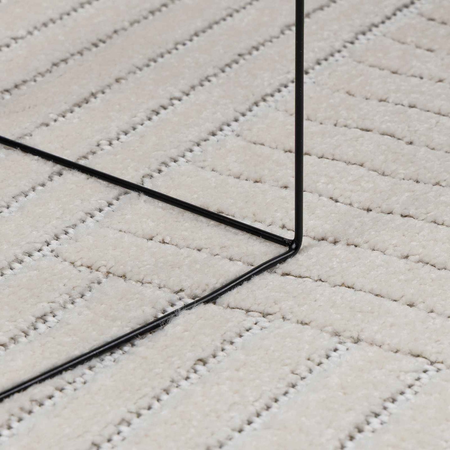 vidaXL Bereichsteppiche HUARTE Creme 280 x 200 cm Polyester