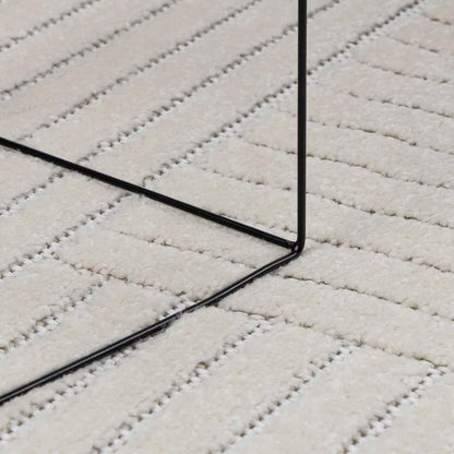 vidaXL Bereichsteppiche HUARTE Creme 340 x 240 cm Polyester