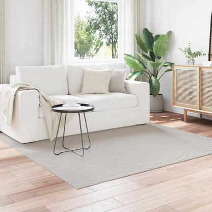 vidaXL Bereichsteppiche Quadratisch HUARTE Creme 120 x 120 cm