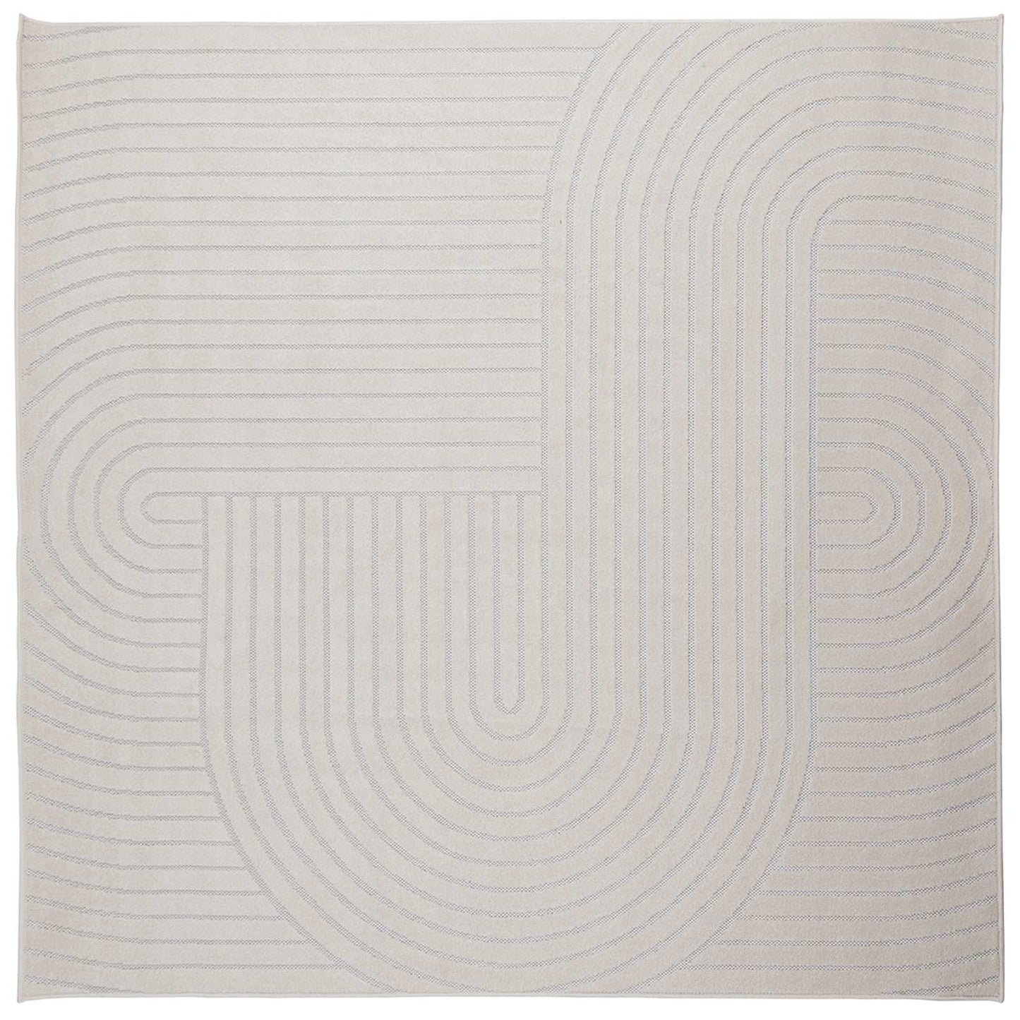 vidaXL Bereichsteppiche Quadratisch HUARTE Creme 120 x 120 cm
