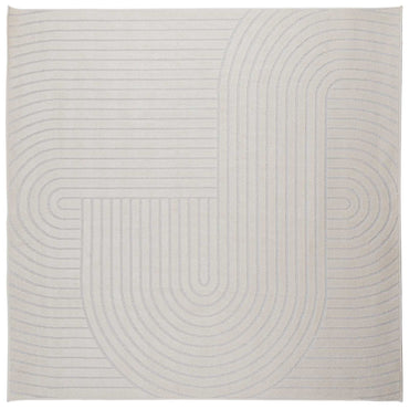 vidaXL Bereichsteppiche Quadratisch HUARTE Creme 120 x 120 cm
