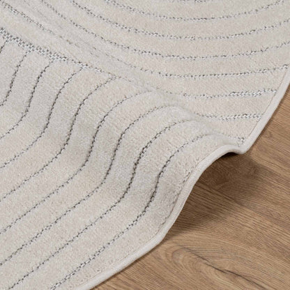 vidaXL Bereichsteppiche Rund HUARTE Creme Ø 200 CM Polyester