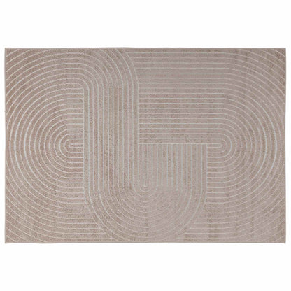 vidaXL Bereichsteppiche HUARTE Beige 170 x 120 cm Polyester