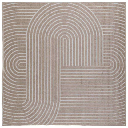 Bereichsteppiche PALMERAS Beige 120 x 120 cm Polyester