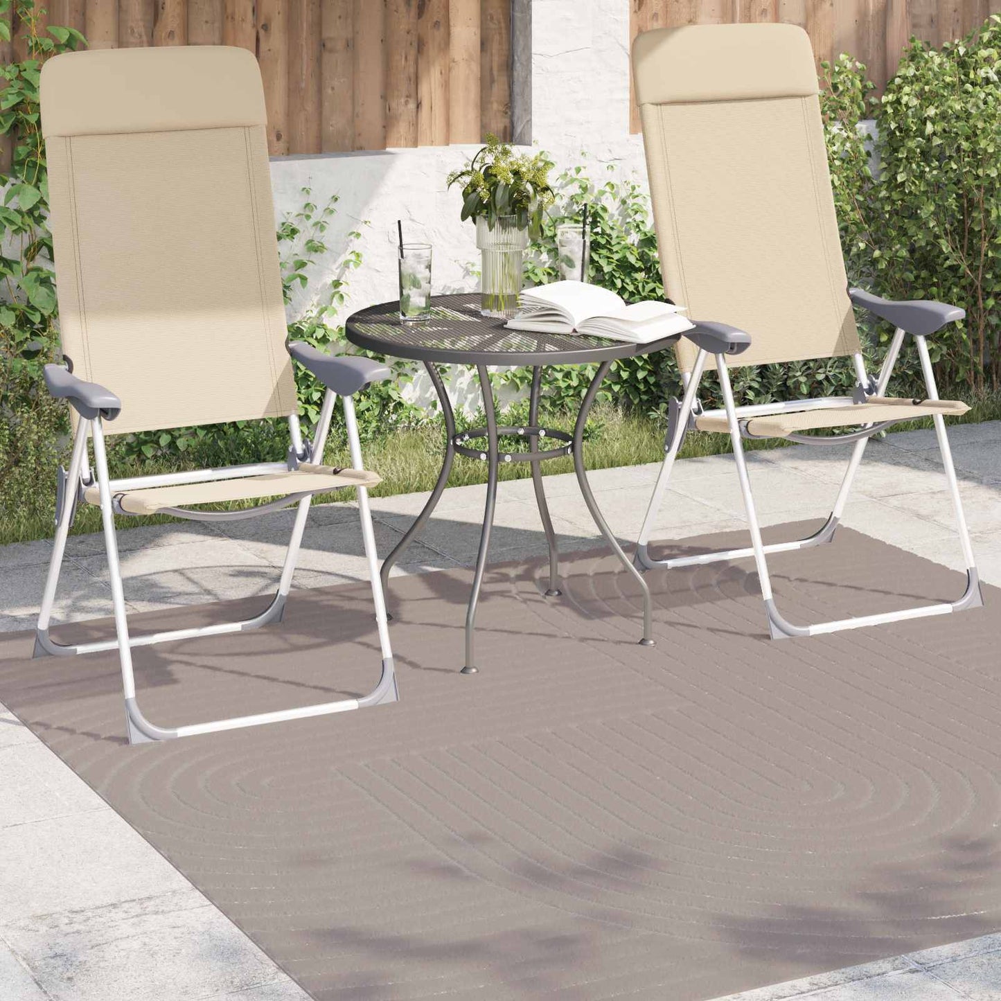 vidaXL Bereichsteppiche Quadratisch HUARTE Beige 200 x 200 cm