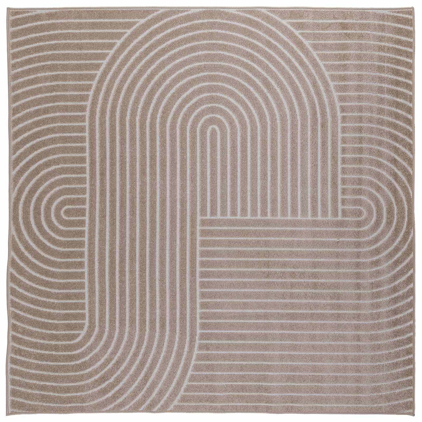 vidaXL Bereichsteppiche Quadratisch HUARTE Beige 240 x 240 cm