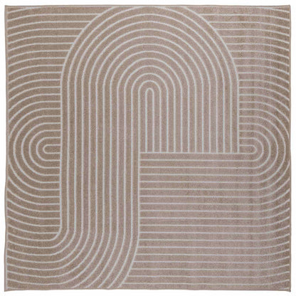 vidaXL Bereichsteppiche Quadratisch HUARTE Beige 240 x 240 cm