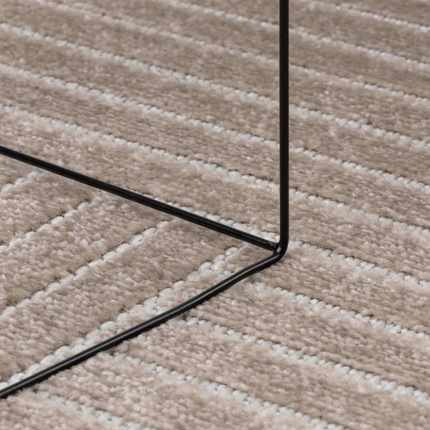 vidaXL Bereichsteppiche Rund HUARTE Beige Ø 160 CM Polyester