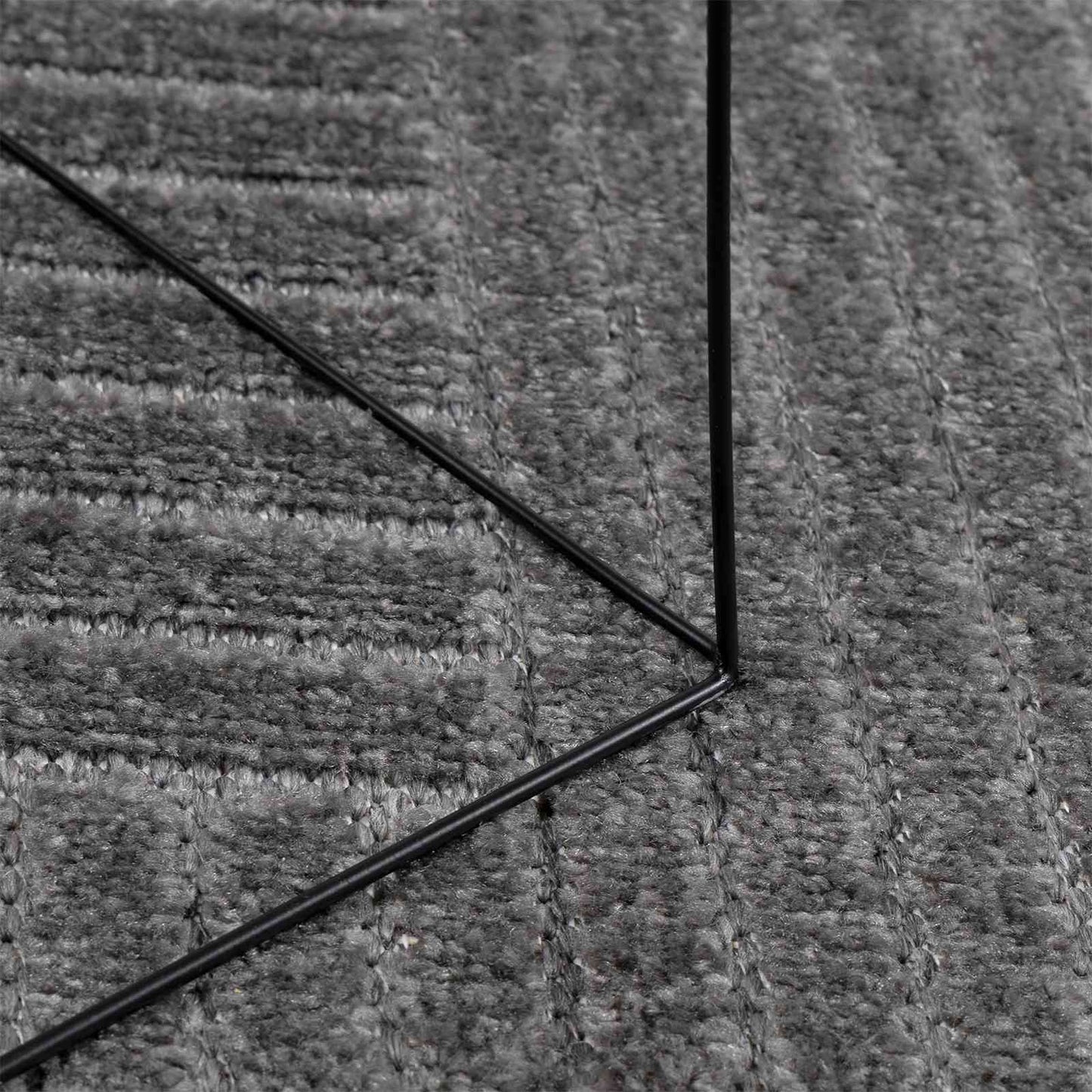 vidaXL Bereichsteppiche HUARTE Anthrazit 150 x 80 cm Polyester