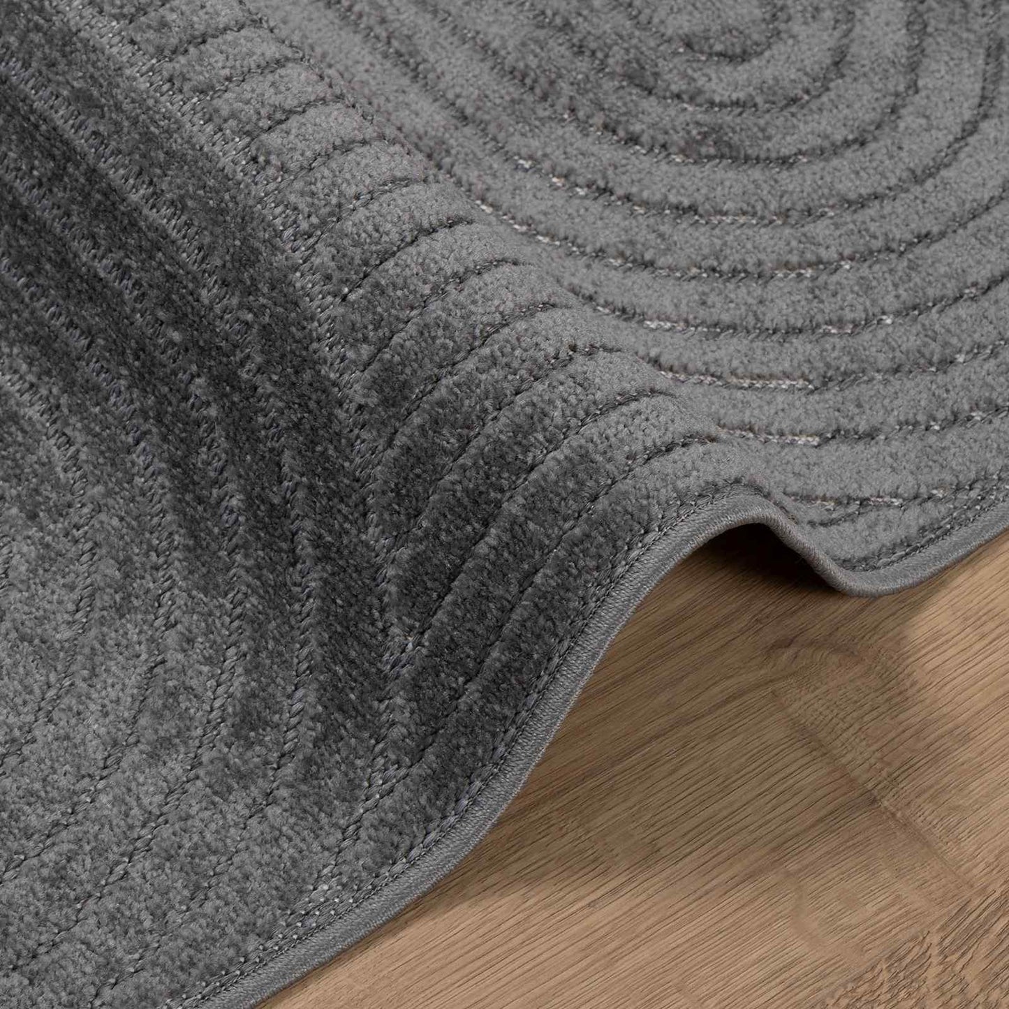vidaXL Bereichsteppiche HUARTE Anthrazit 200 x 80 cm Polyester