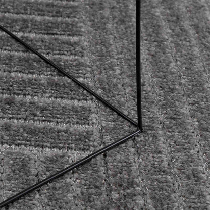 vidaXL Bereichsteppiche Rund HUARTE Anthrazit Ø 120 CM Polyester