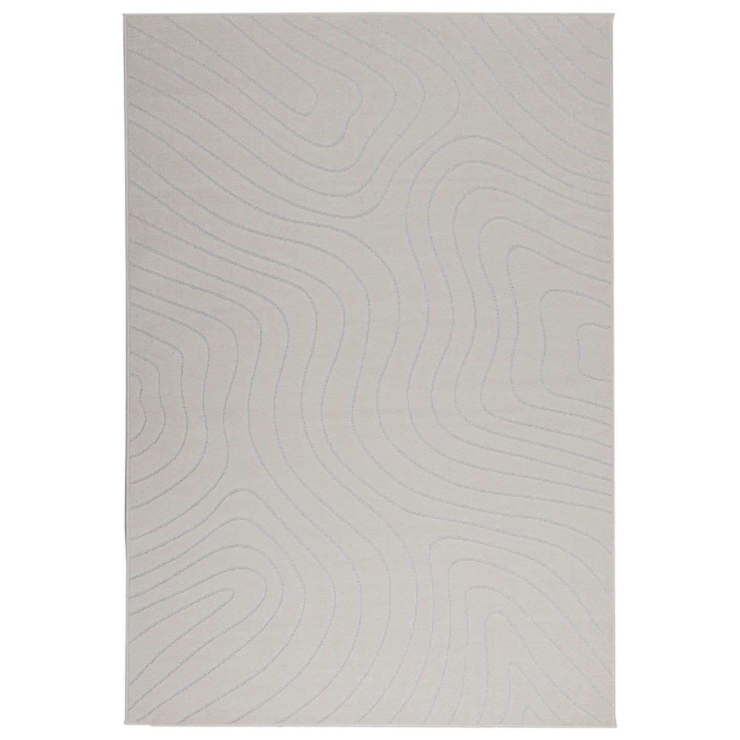 vidaXL Bereichsteppiche HUARTE Creme 170 x 120 cm Polyester
