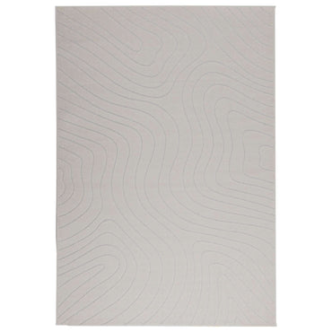 vidaXL Bereichsteppiche HUARTE Creme 170 x 120 cm Polyester
