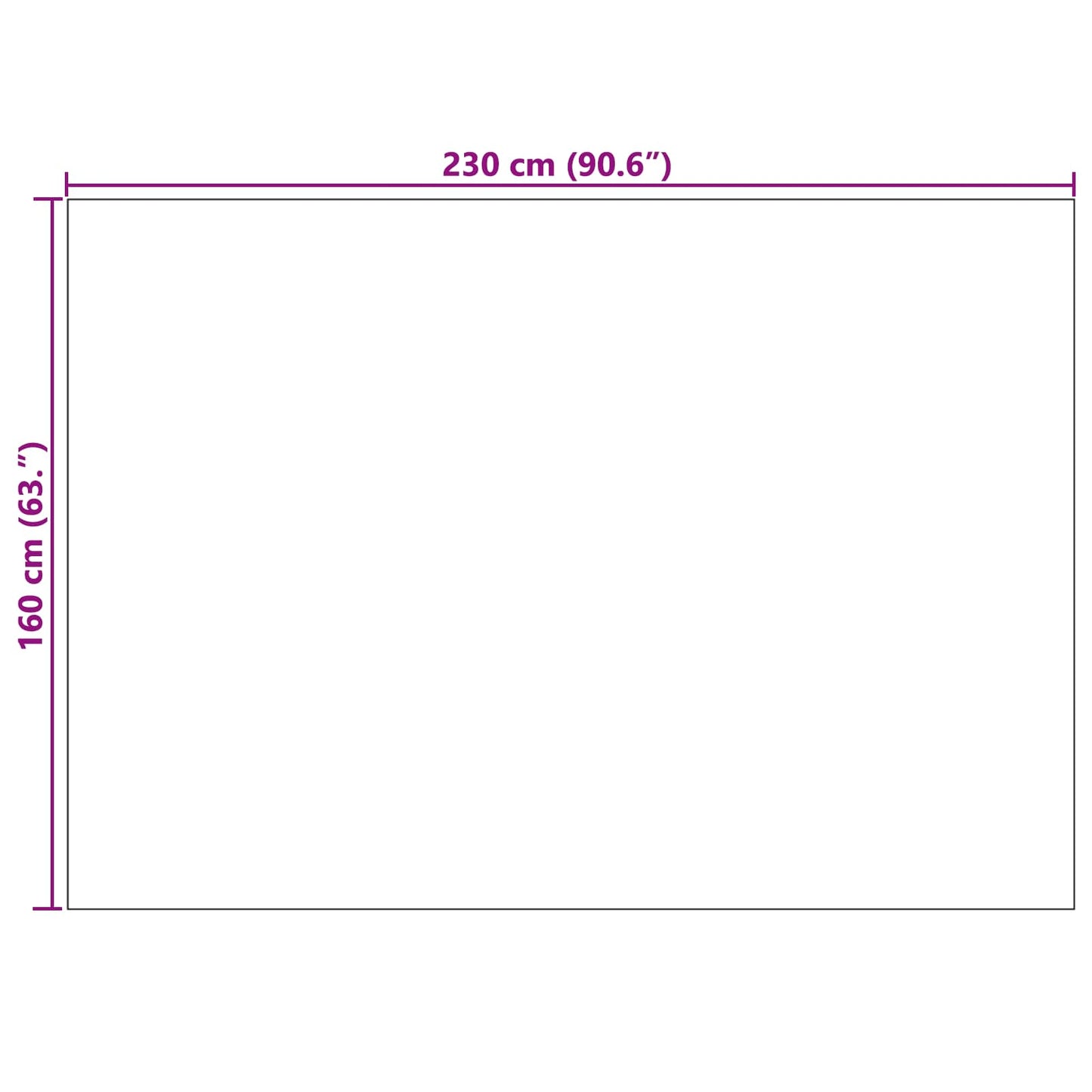 Bereichsteppiche PALMERAS Creme 230 x 160 cm Polyester