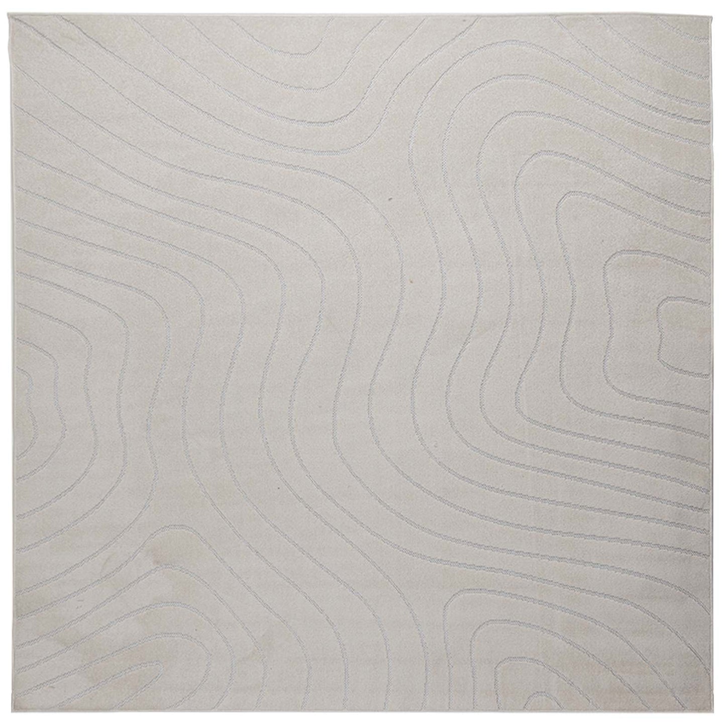 vidaXL Bereichsteppiche Quadratisch HUARTE Creme 120 x 120 cm