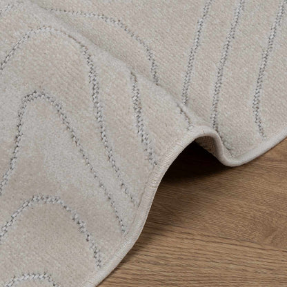 vidaXL Bereichsteppiche Quadratisch HUARTE Creme 240 x 240 cm