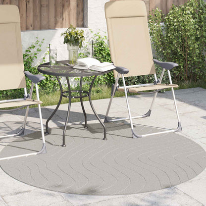 vidaXL Bereichsteppiche Rund HUARTE Creme Ø 120 CM Polyester