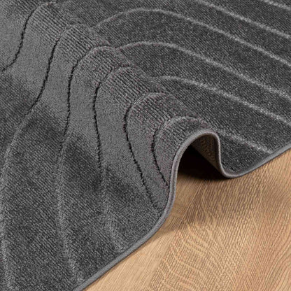 vidaXL Bereichsteppiche HUARTE Anthrazit 200 x 200 cm Polyester