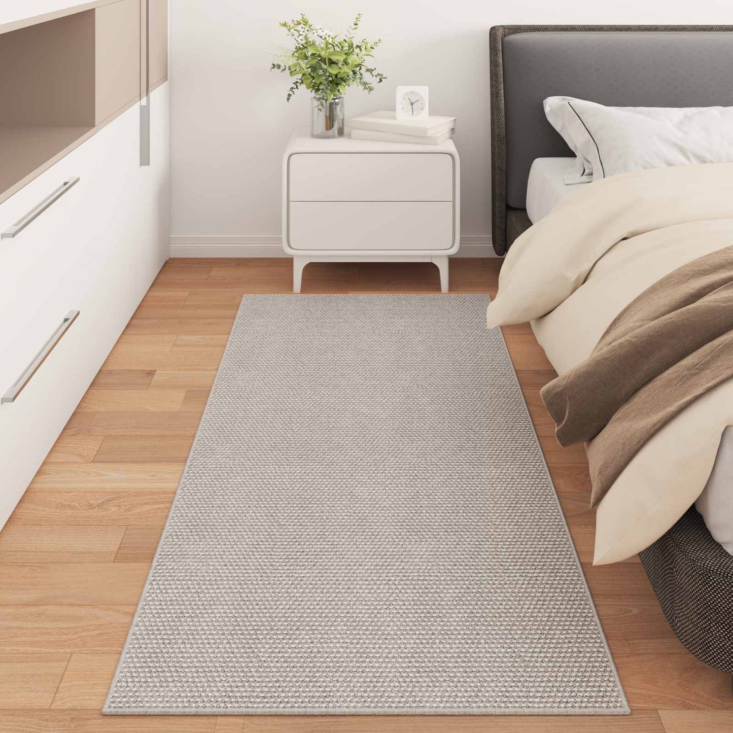 vidaXL Bereichsteppiche Rechtwinklig HUARTE Creme 200 x 80 cm