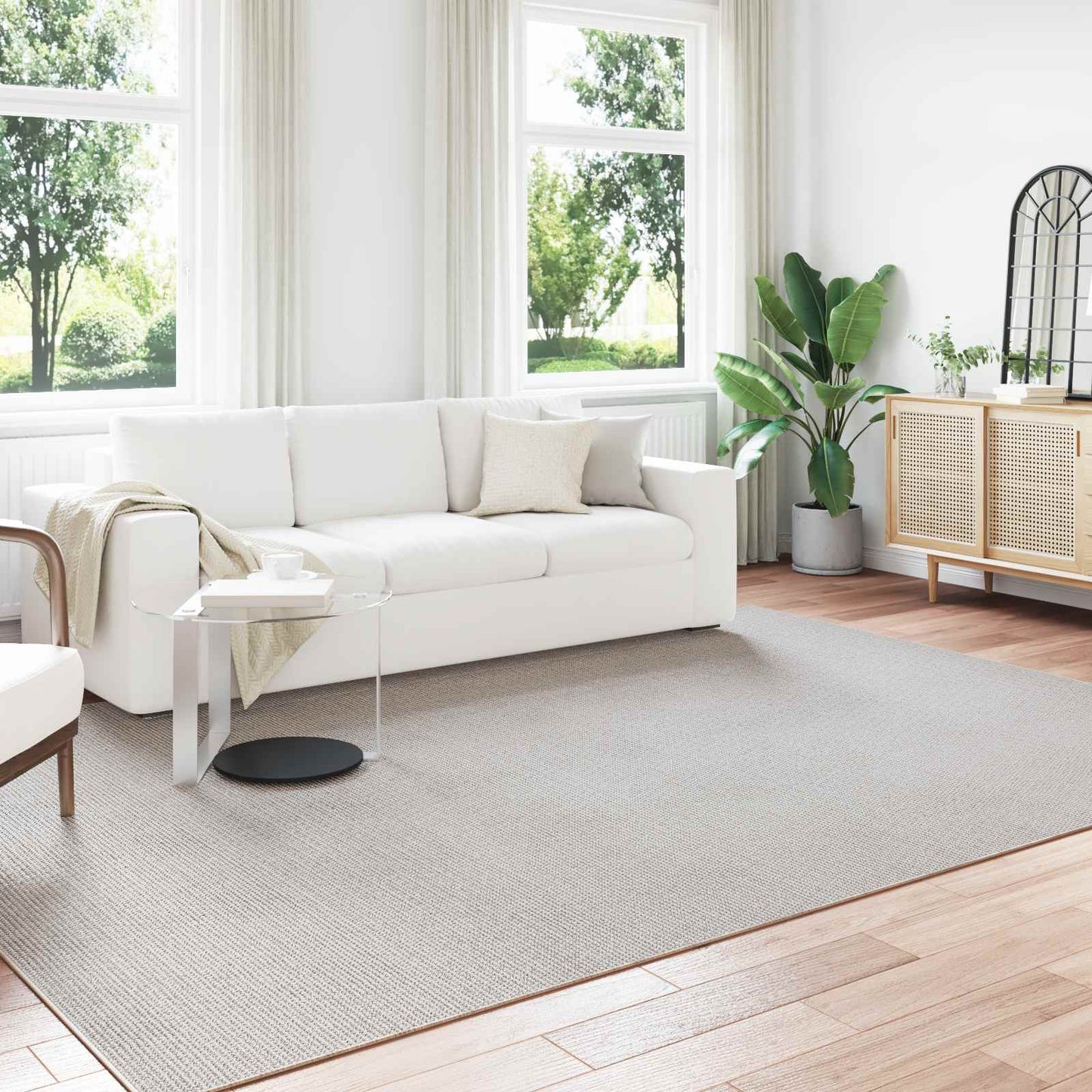 vidaXL Tapis de zone HUARTE Crème 280 x 200 cm Polyester