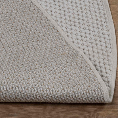 vidaXL Bereichsteppiche Rund HUARTE Creme Ø 200 CM Polyester