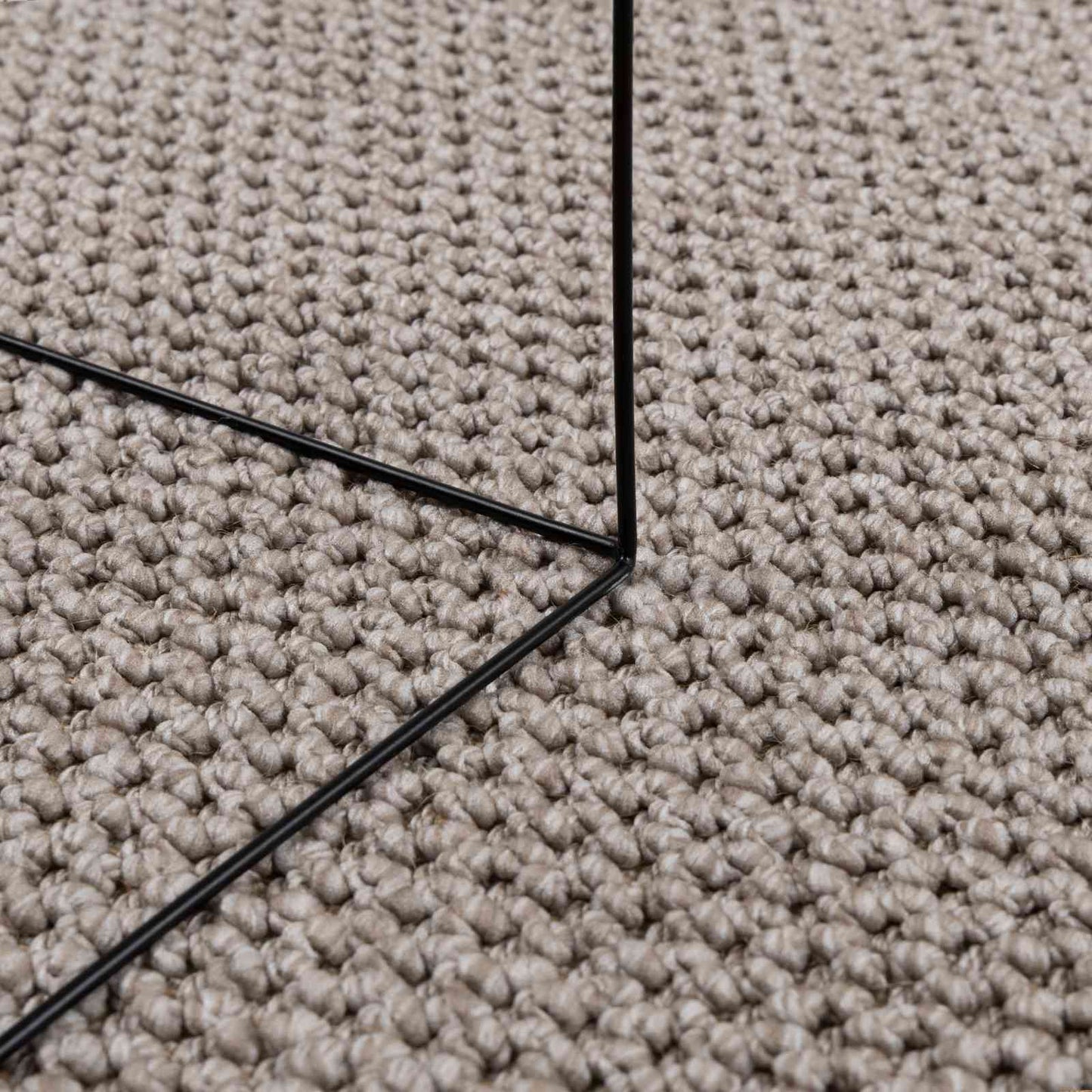 Bereichsteppiche Rechtwinklig LUGO Taupe 280 x 200 cm Polyester