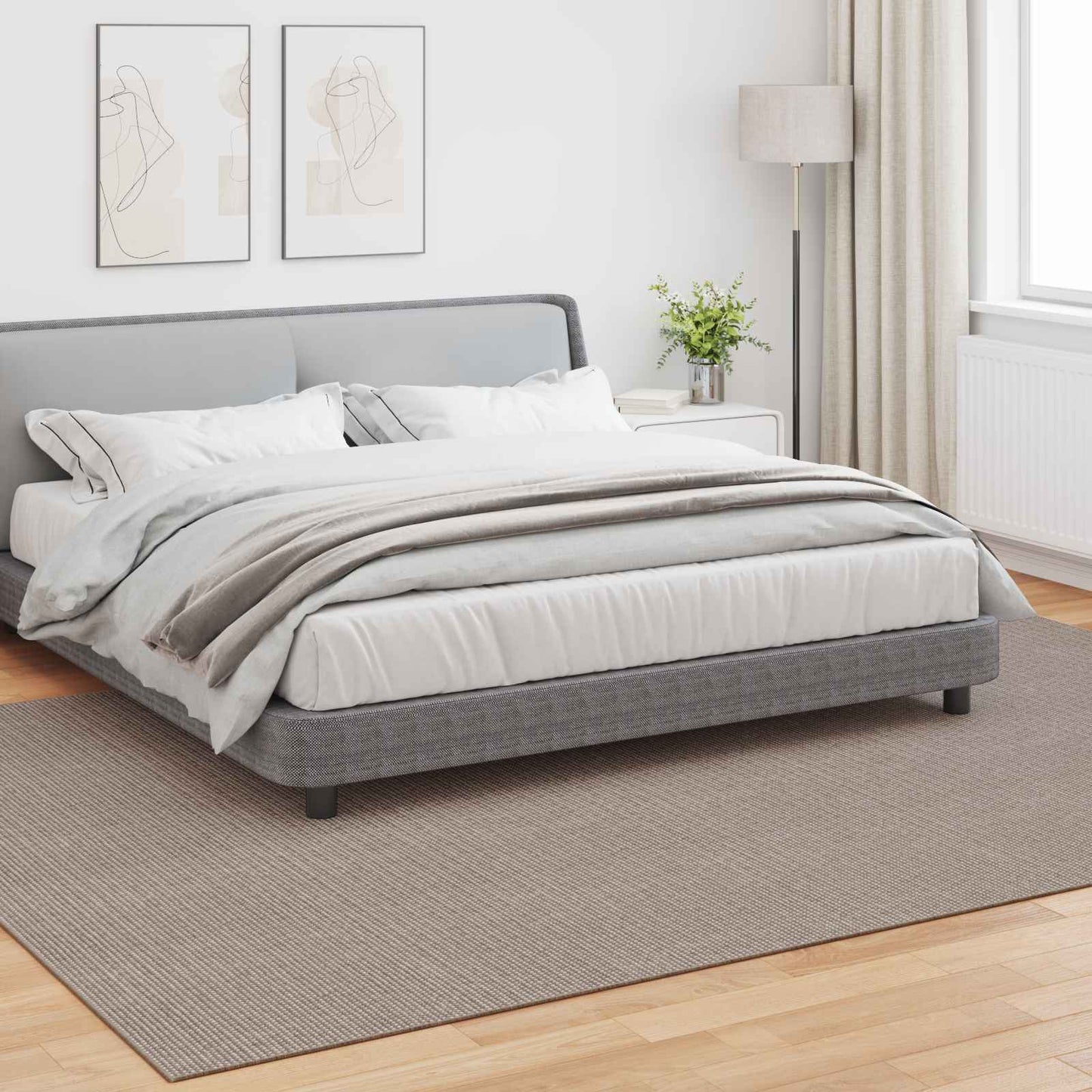 Bereichsteppiche Rechtwinklig LUGO Taupe 280 x 200 cm Polyester