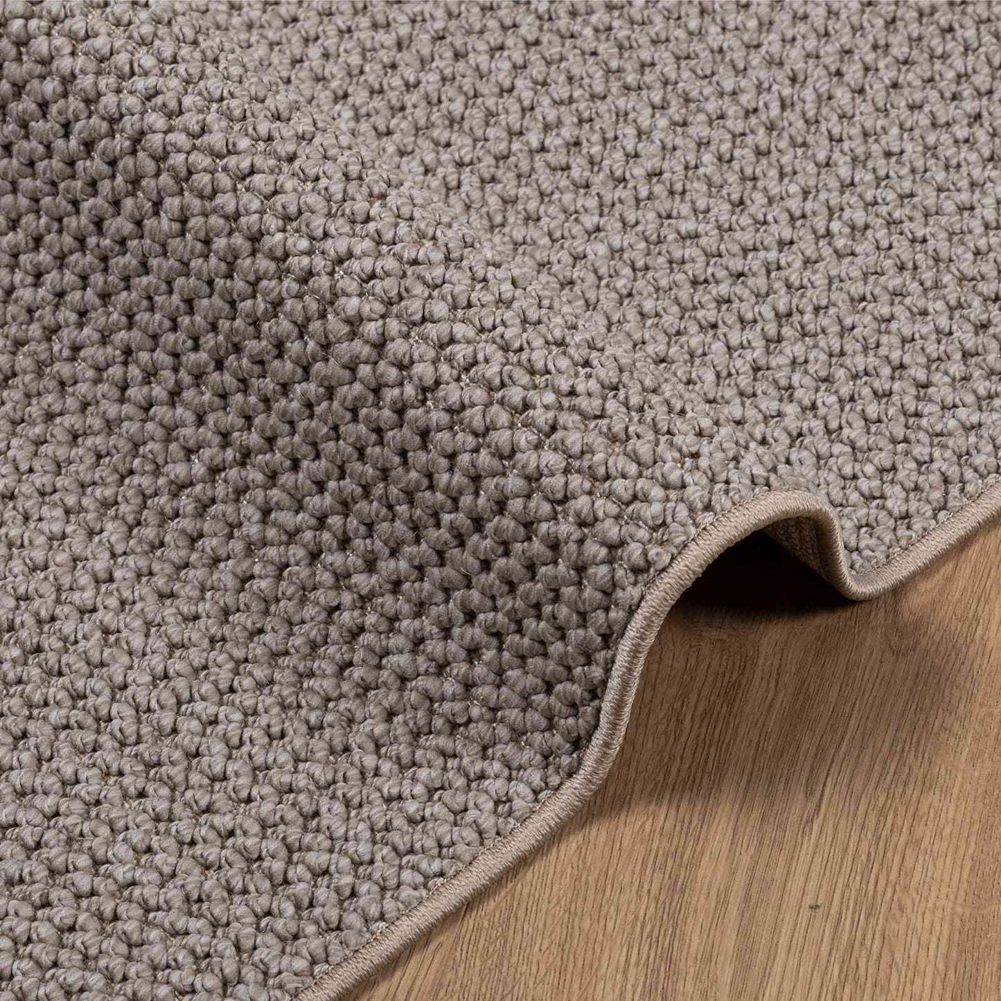 Bereichsteppiche Quadratisch LUGO Taupe 120 x 120 cm Polyester