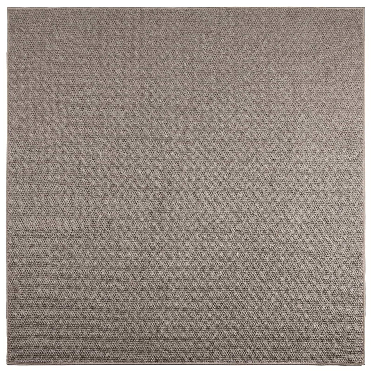 Bereichsteppiche Quadratisch LUGO Taupe 120 x 120 cm Polyester