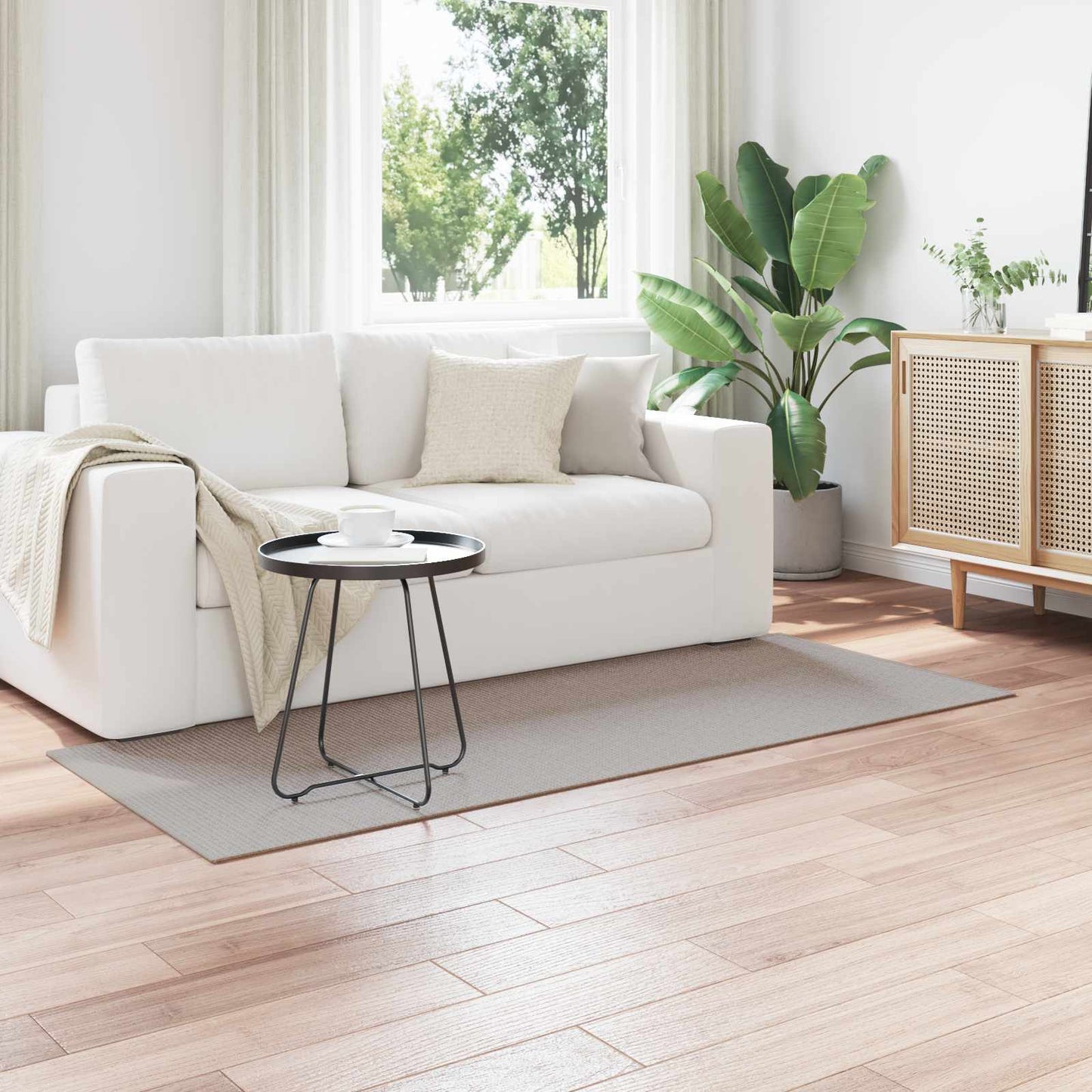 vidaXL Bereichsteppiche HUARTE Creme und Taupe 200 x 80 cm Polyester