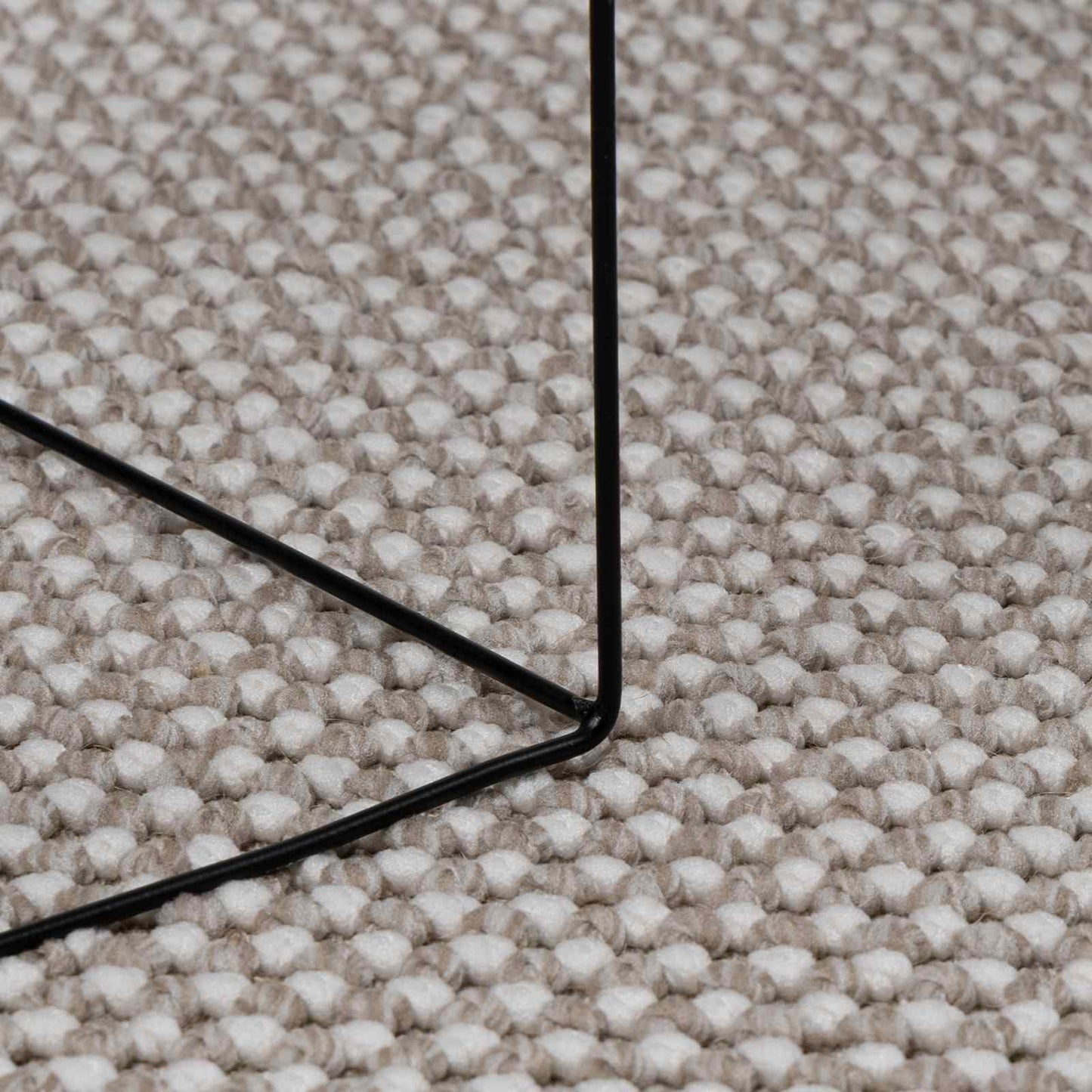 Bereichsteppiche Rund LUGO Creme und Taupe Ø 160 CM Polyester