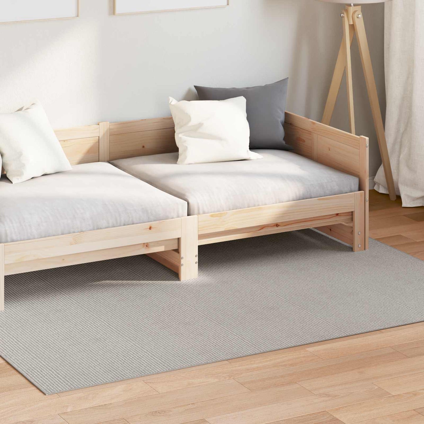 vidaXL Bereichsteppiche HUARTE Creme und Grau 230 x 160 cm Polyester