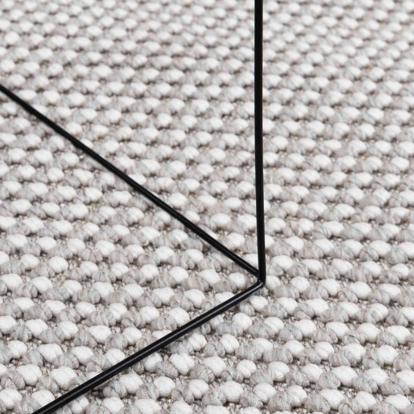 Bereichsteppiche LUGO Creme und Grau 240 x 240 cm Polyester