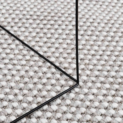 Bereichsteppiche LUGO Creme und Grau 240 x 240 cm Polyester