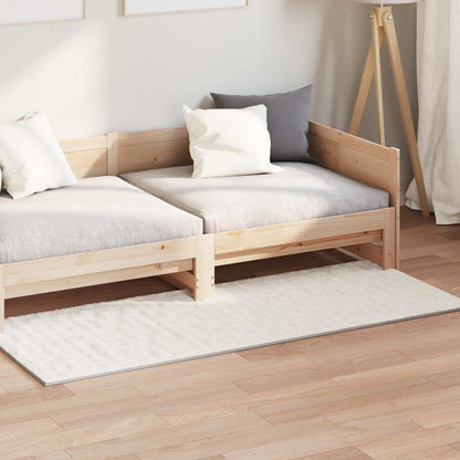 vidaXL Bereichsteppiche Rechtwinklig HUARTE Creme 150 x 80 cm