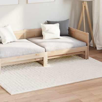vidaXL Bereichsteppiche HUARTE Creme 200 x 140 cm Polyester